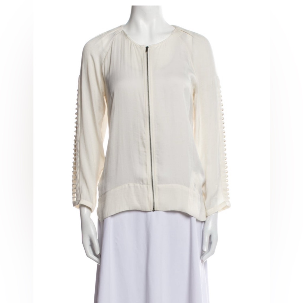 Iro Scoop Neck Long Sleeve Blouse Size Xs Or 2